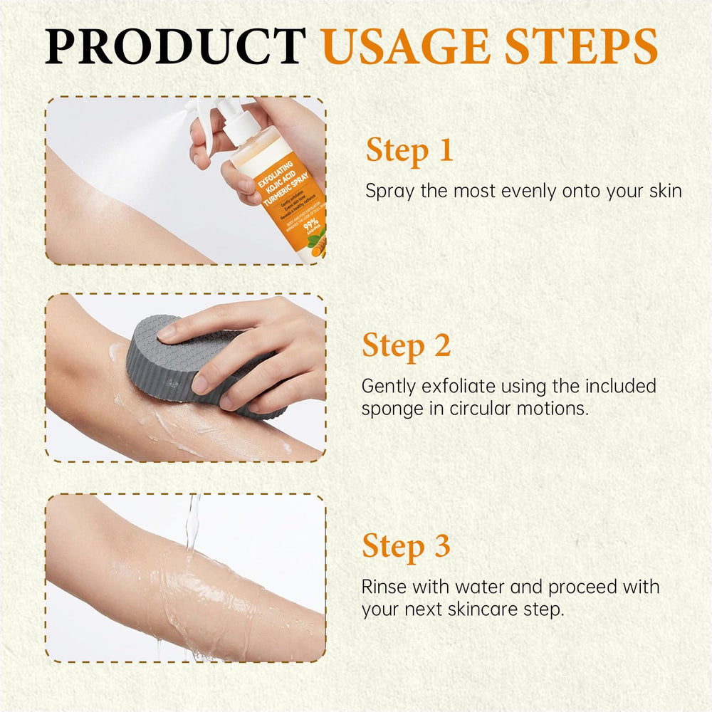 XILRVON Kojic Turmeric Niacinamide blend promotes even tone and hydration.