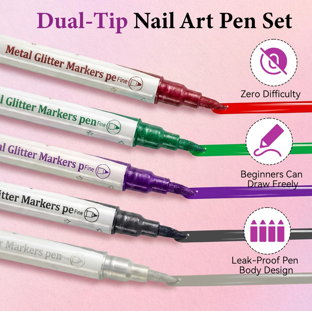 XILRVON kid-friendly nail art pens safe for beginners