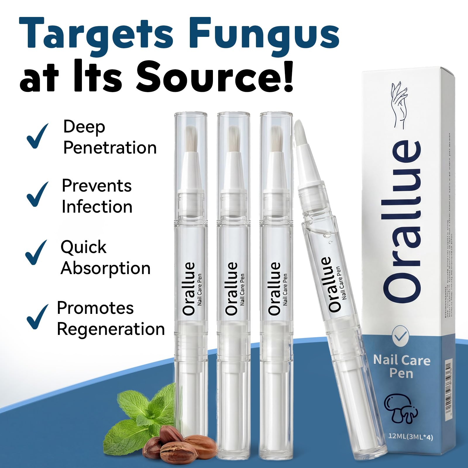 XILRVON Nail Fungus Pen nourishing formula with jojoba oil and Panthenol.