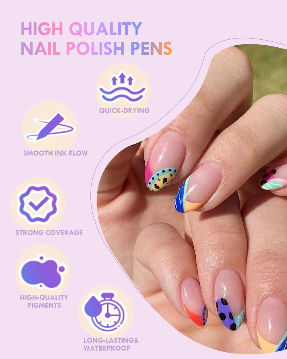 Xipan DIY nail art ideas with lines and dots for creative looks