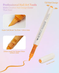 Xipan precision 1-8mm nail pen for fine lines and sharp patterns