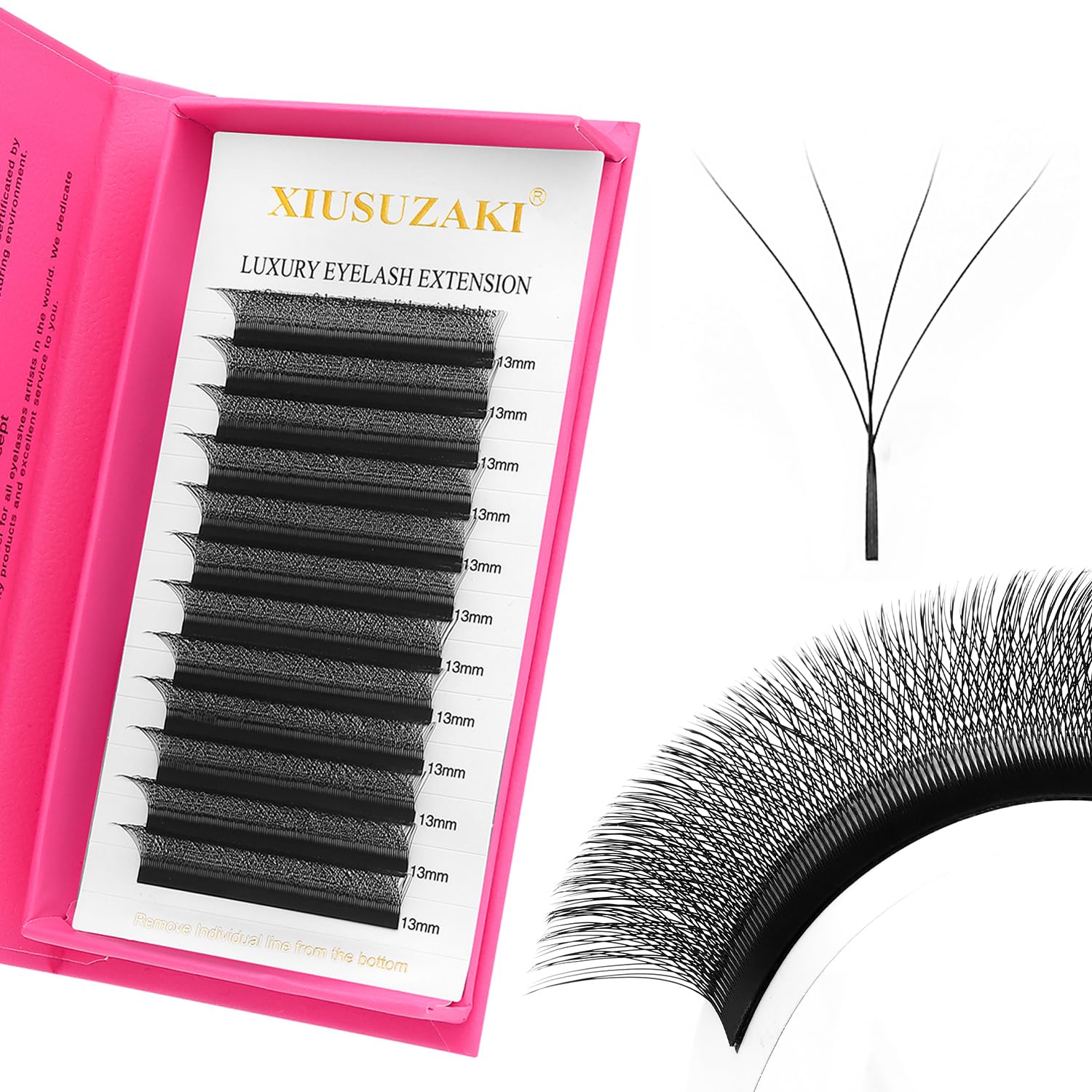 XIUSUZAKI W4D lashes tray in 8-15mm for fluffy volume