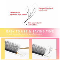 XIUSUZAKI YY lashes tray 8-15mm range for versatile styling