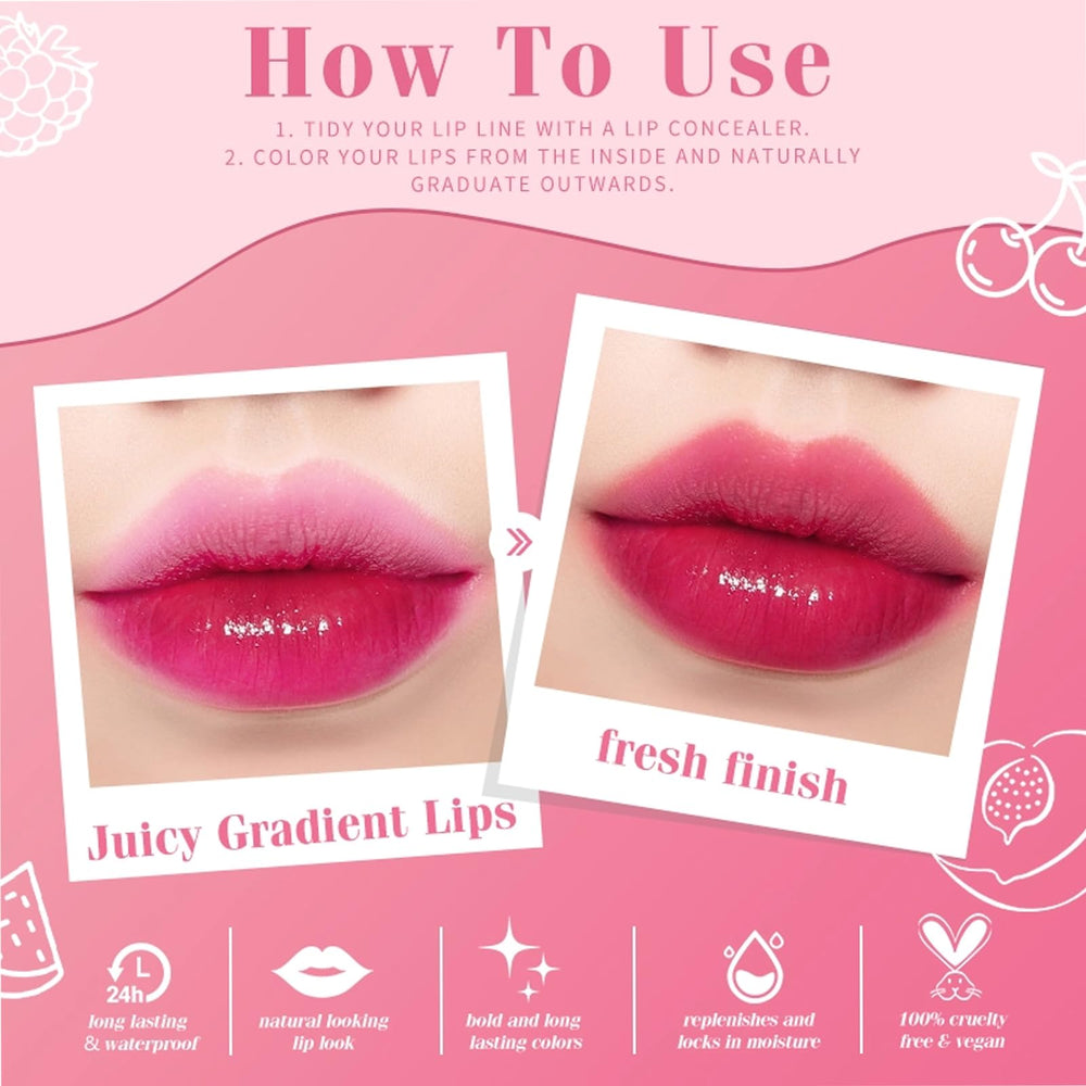 Xiuxixu moisturizing lip tint formula for soft, hydrated lips