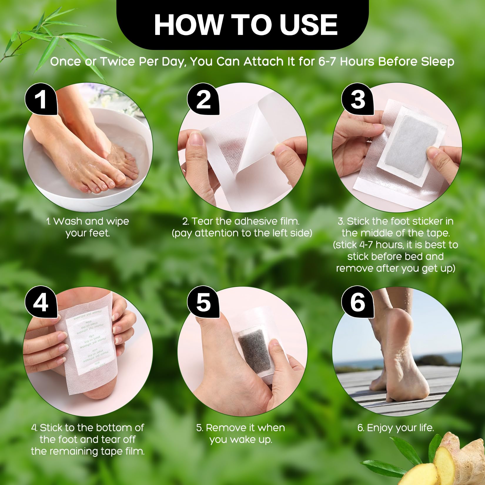 Xiweioo 50-pack foot care patches promoting softer skin and gentle cleansing.
