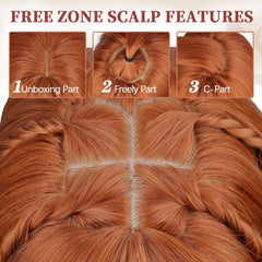 XIXIBI layered long ginger wig adds volume and sporty vibe for bold looks