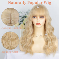 XIXIBI women's blonde wig provides secure fit and comfort with clips and straps