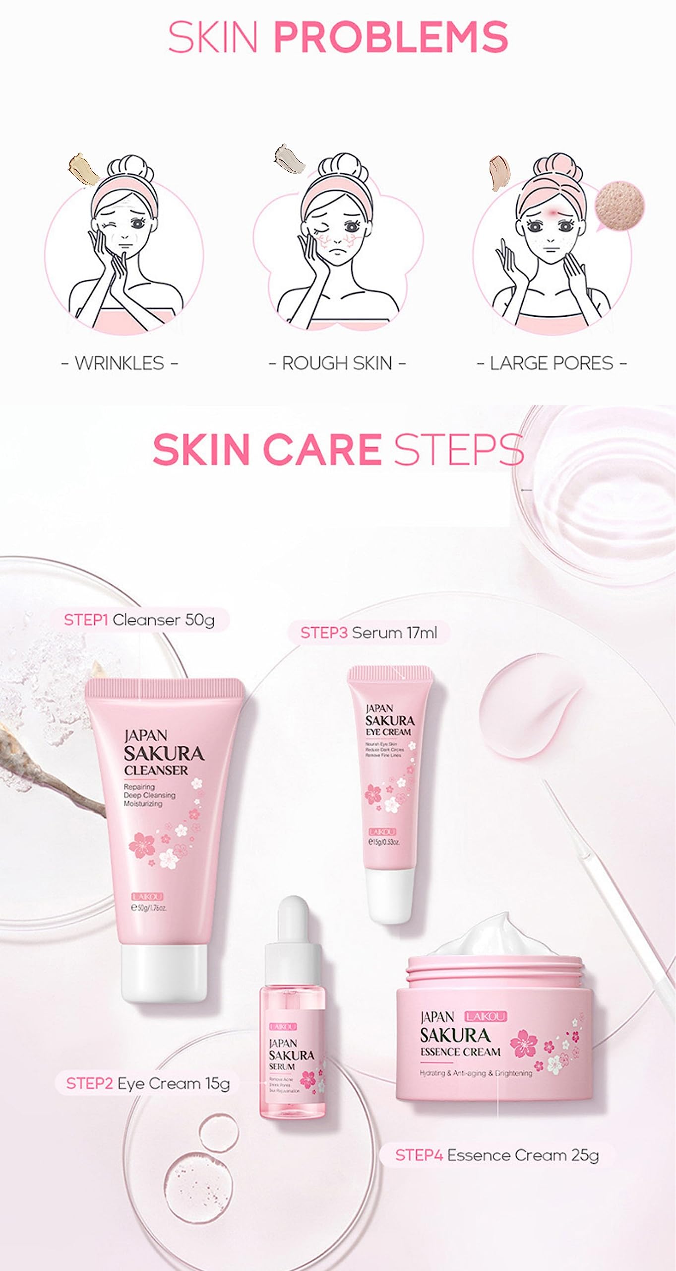 XJBD Travel Skincare Kit essence hydration: lightweight moisture for dewy skin