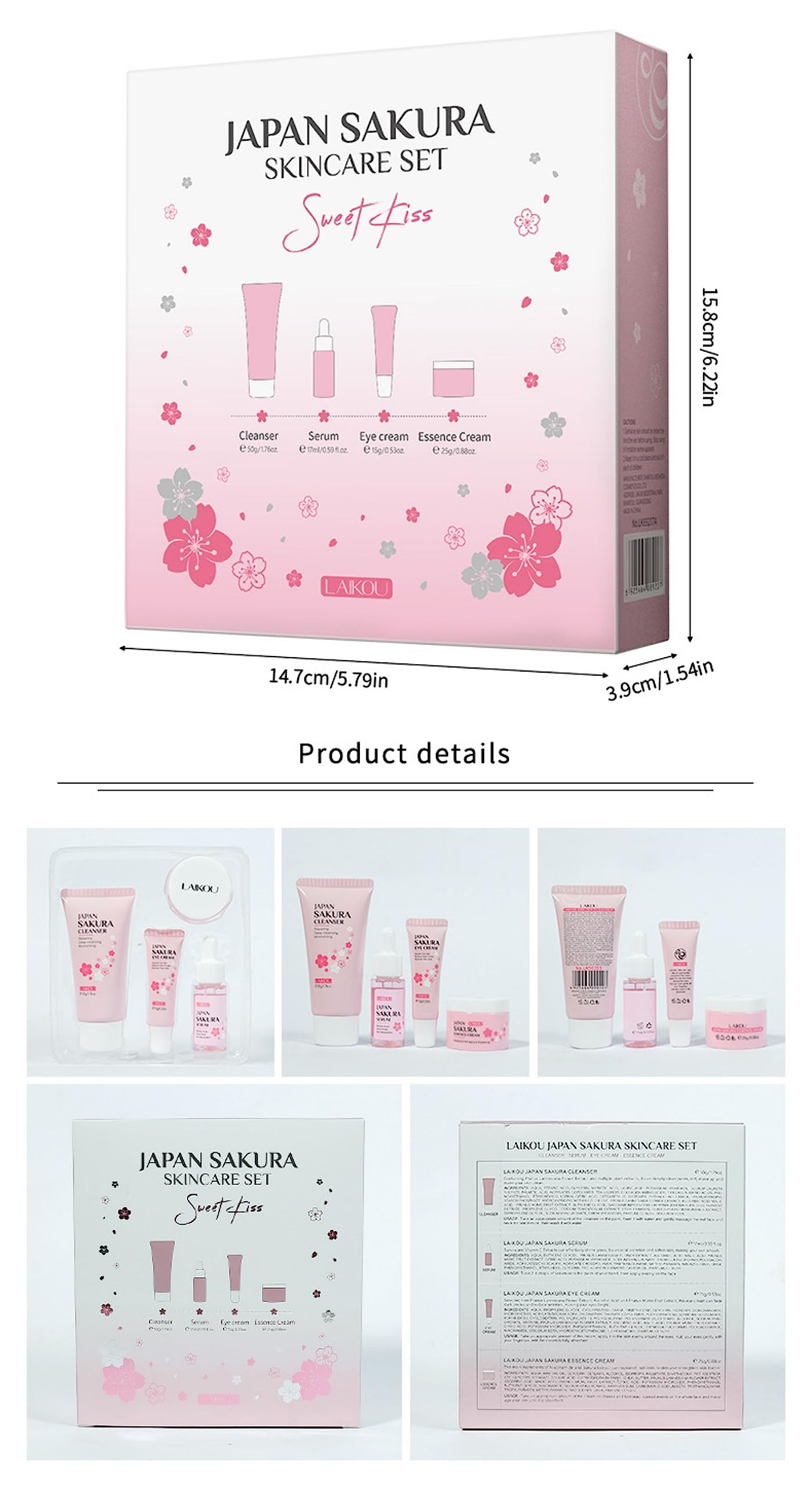 XJBD Travel Skincare Kit eye cream dark circles: targets under-eye brightness