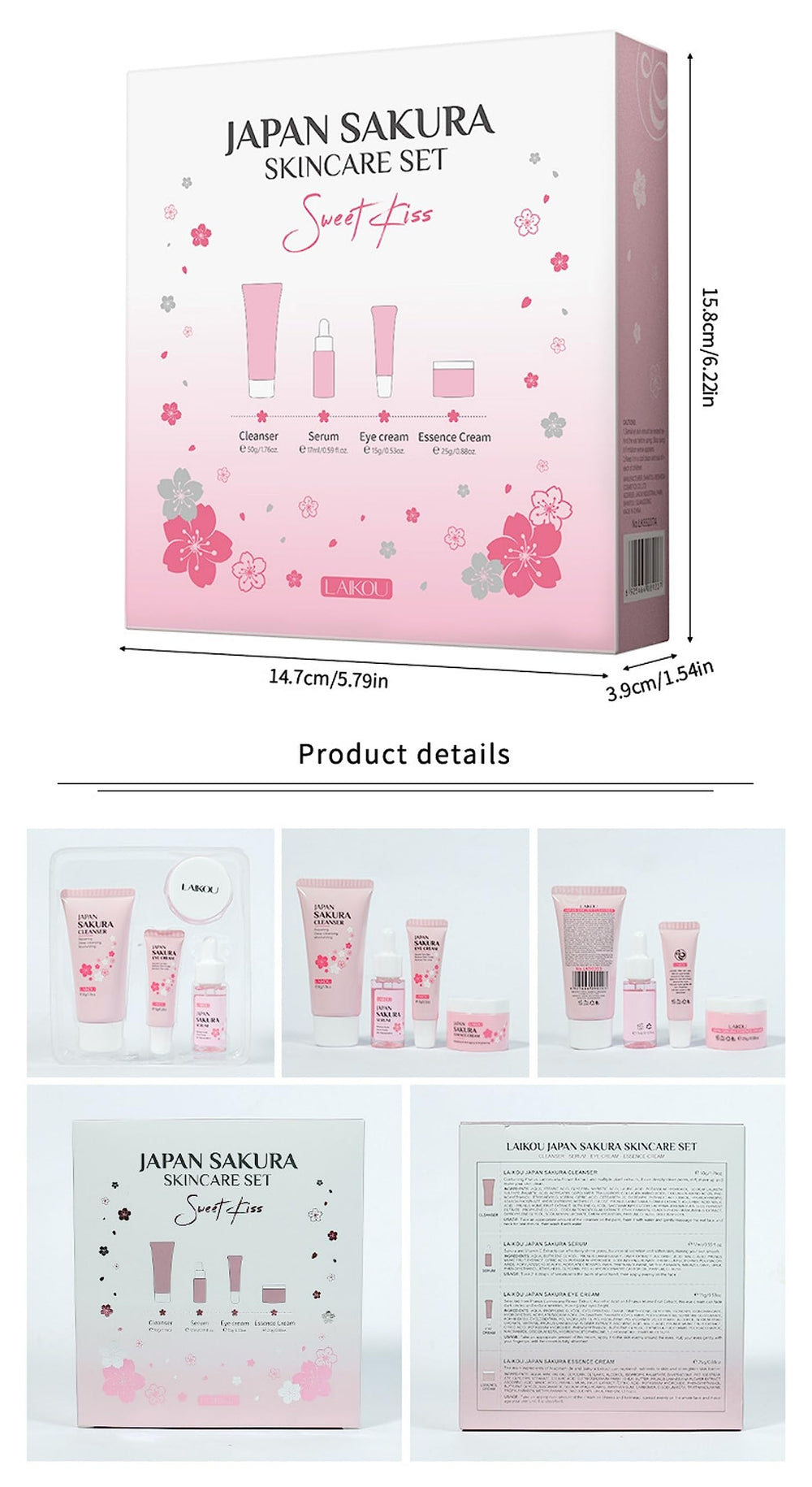 XJBD Travel Skincare Kit eye cream dark circles: targets under-eye brightness