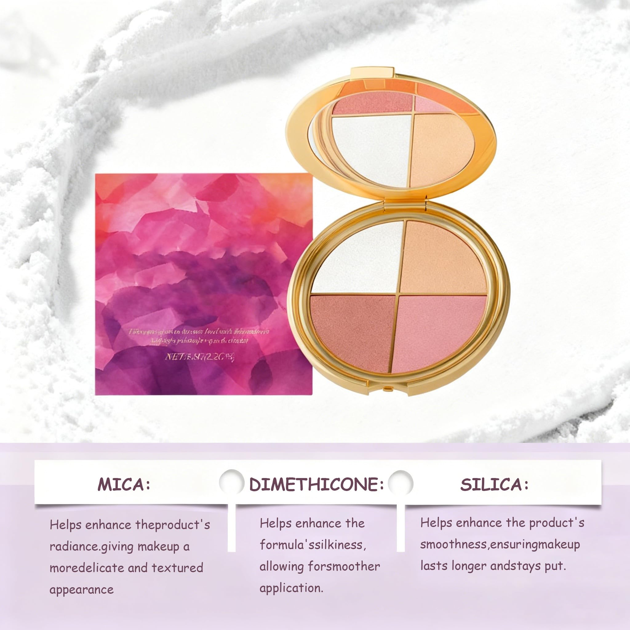 XLJQ Glow Wardrobe Palette fits in a handbag for quick color boosts.