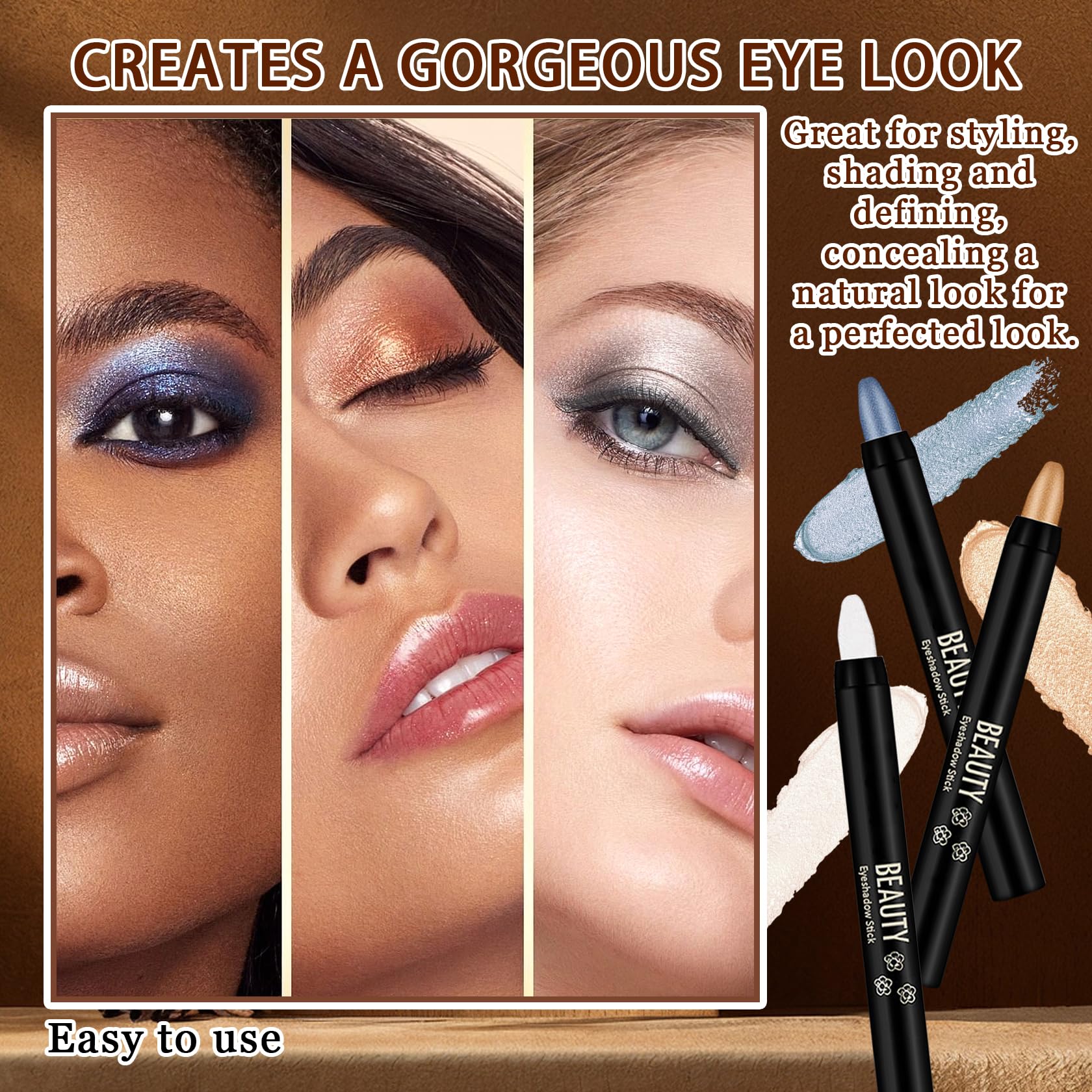XMXueMei easy-to-use eye makeup stick for beginners and pros.