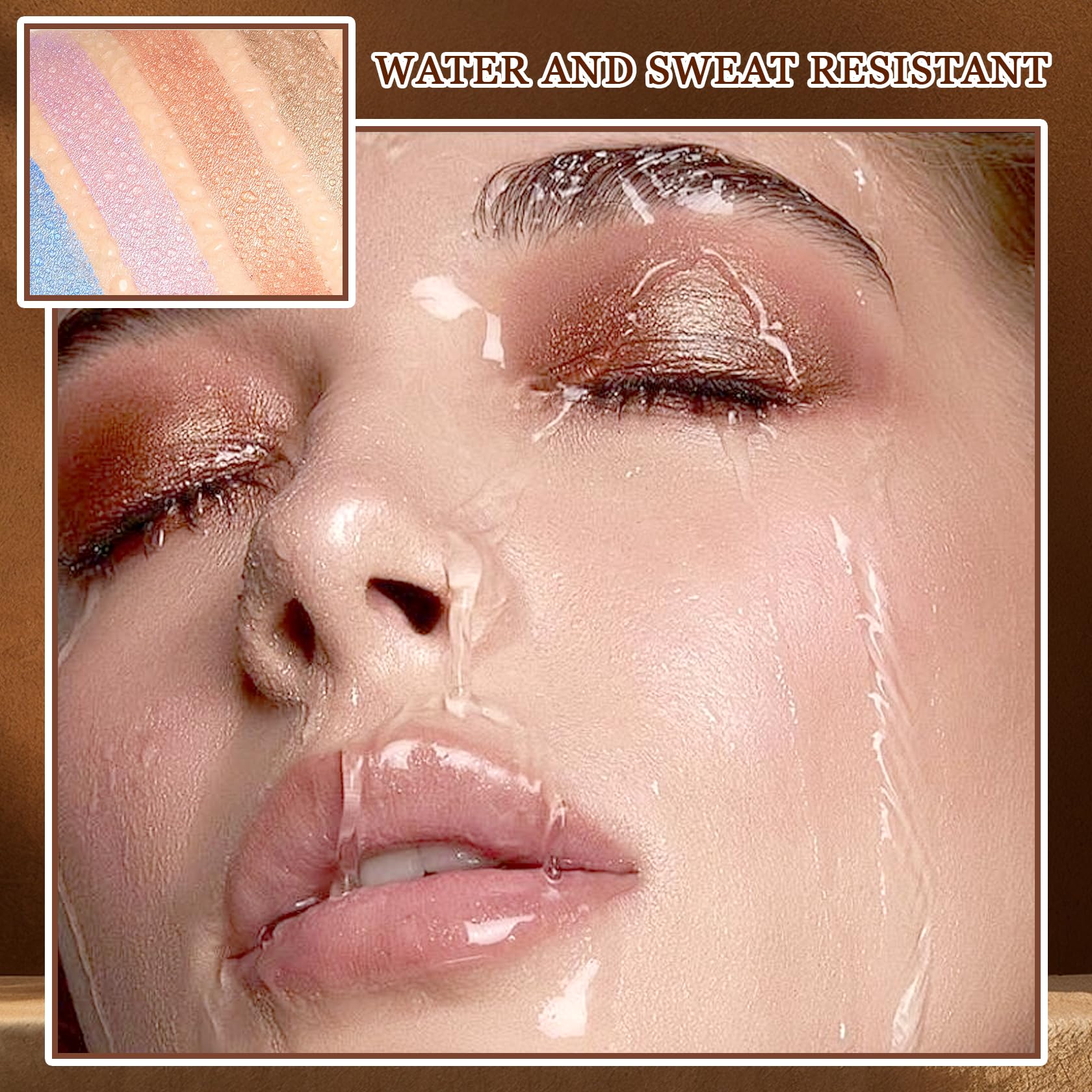 XMXueMei waterproof creamy eyeshadow stick stays smooth and vibrant all day.