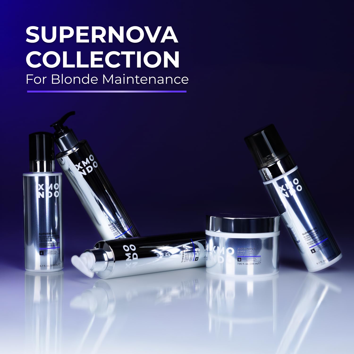 XMONDO Supernova in action neutralizes brassiness on highlighted hair