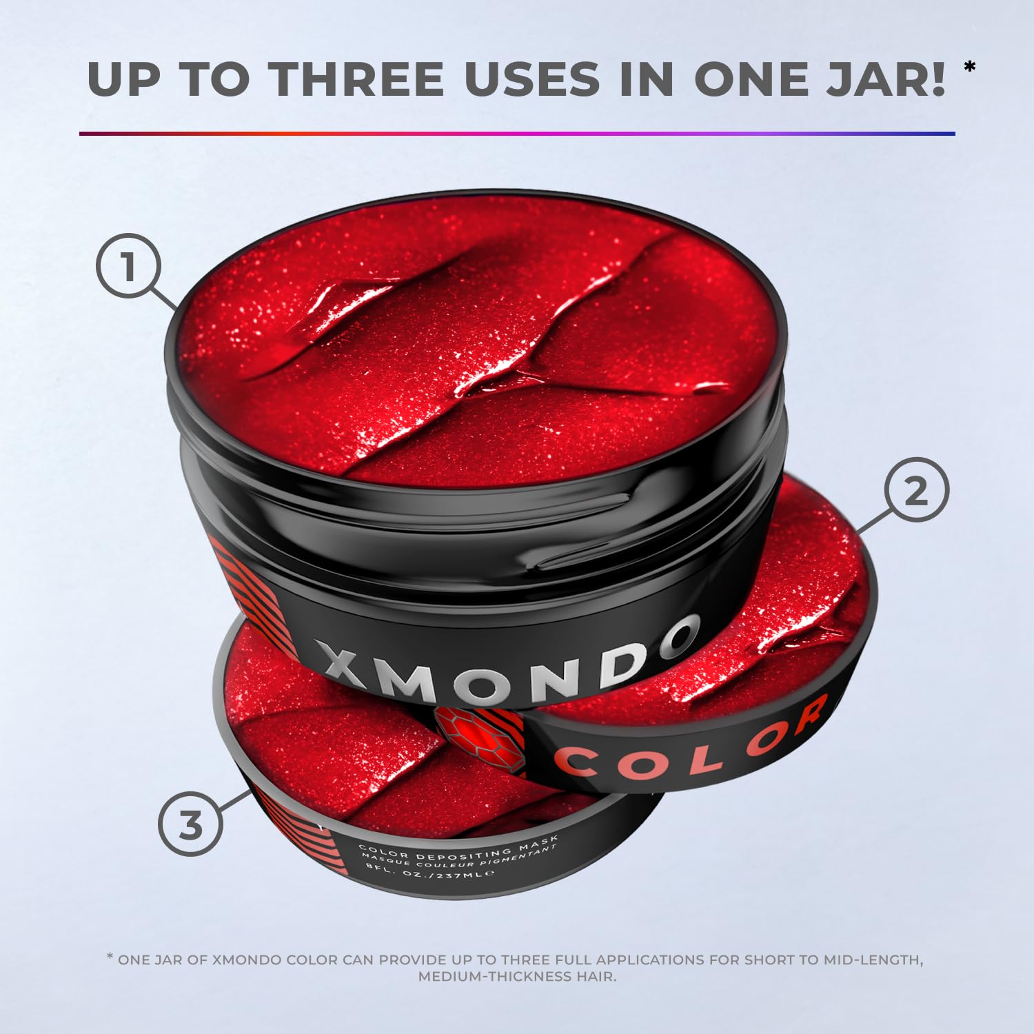 XMONDO Color Amber Mask packaging emphasizes vegan, cruelty-free formula