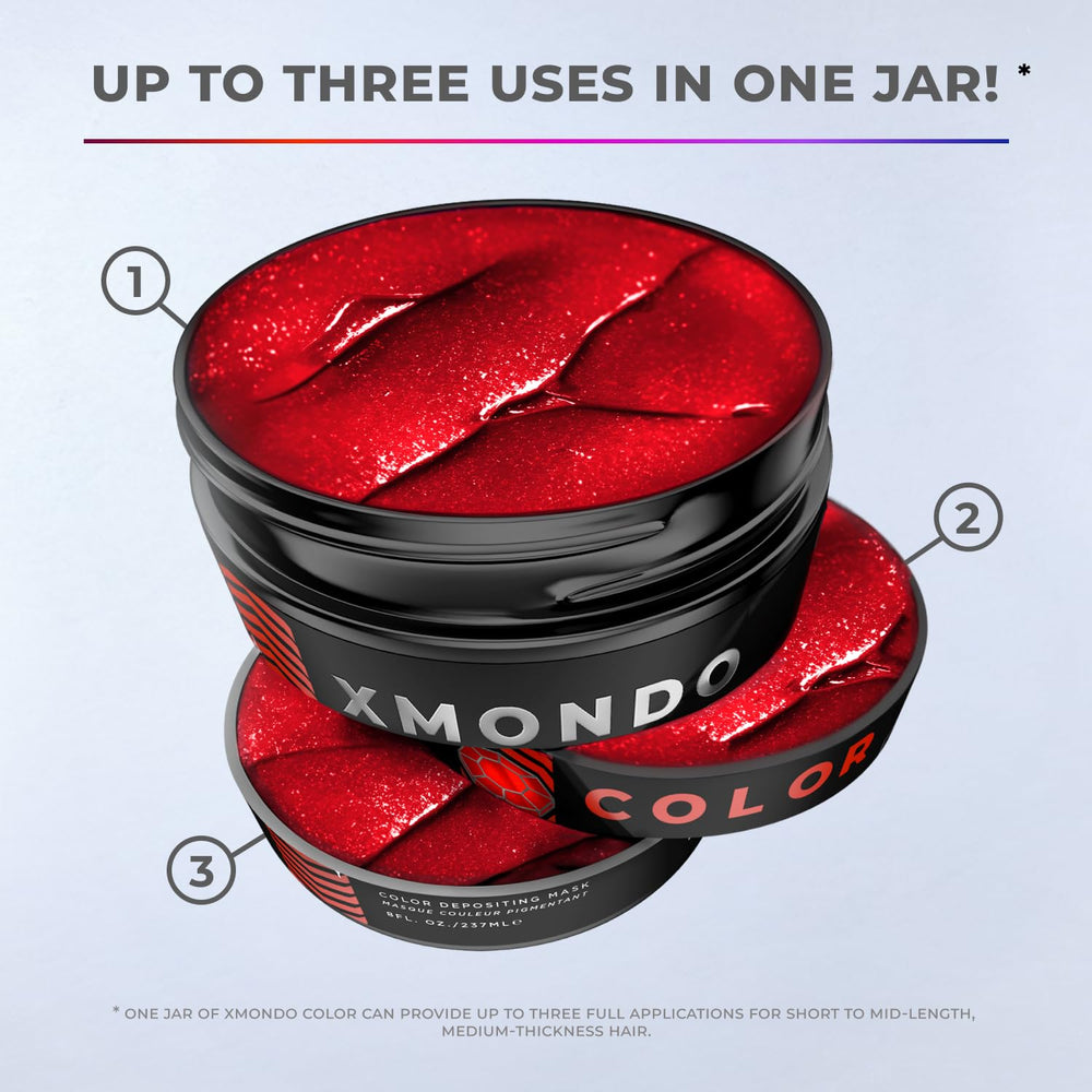 XMONDO Color Amber Mask packaging emphasizes vegan, cruelty-free formula
