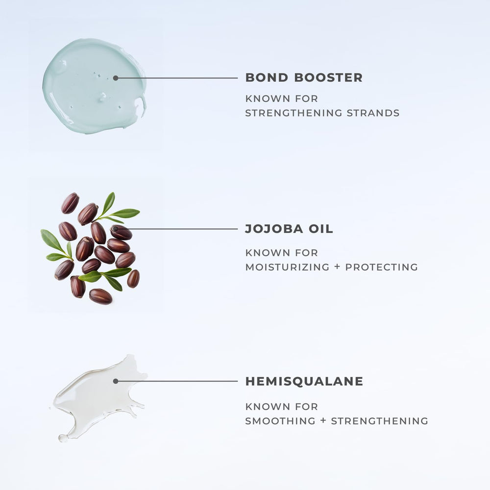 XMONDO Hair Serum in hand demonstrates quick styling prep.