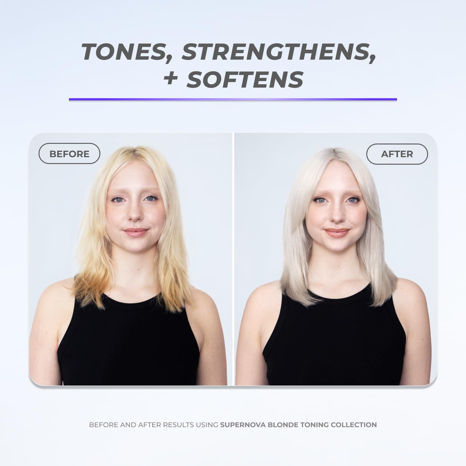 XMONDO conditioner pump dispenses a violet-toned formula for blonde toning.
