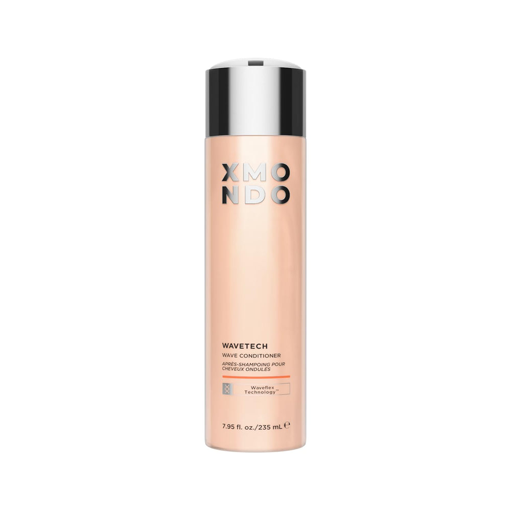 XMONDO Wavetech conditioner bottle showing vegan formula for hydrated waves