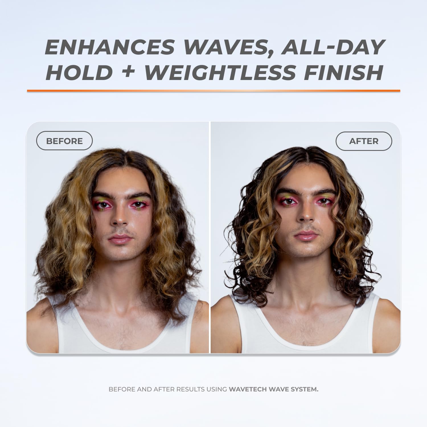 XMONDO Wave Foam hair closeup emphasizes touchable texture.