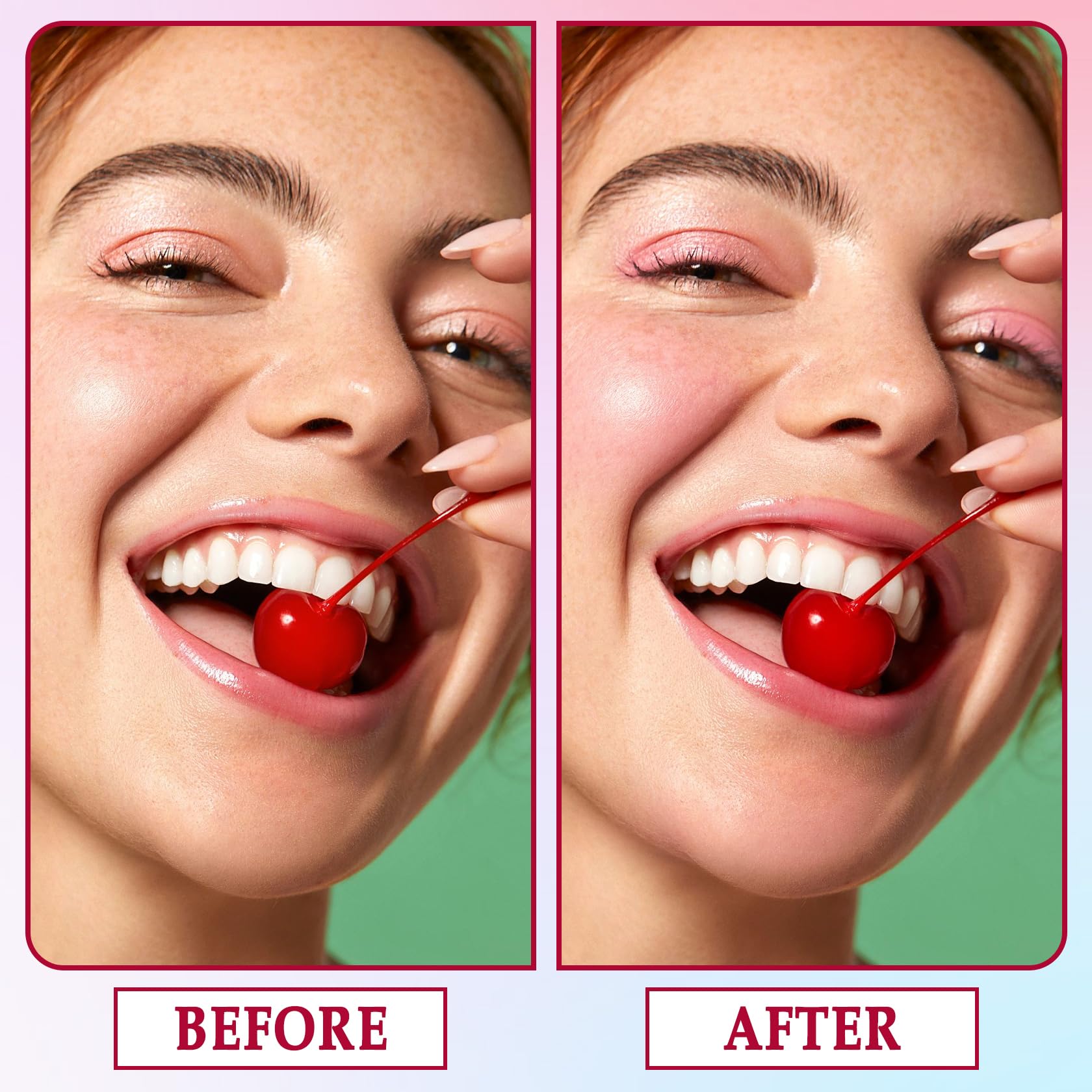XMXueMei orange blush stick for warm daytime glow