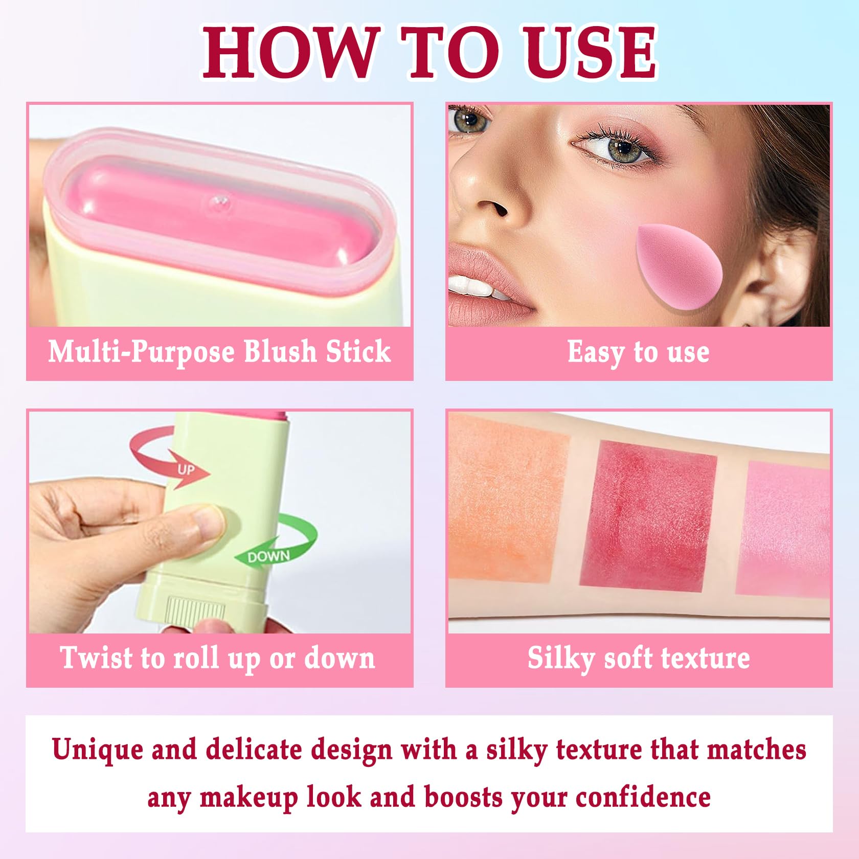 XMXueMei long-wear waterproof blush withstands heat