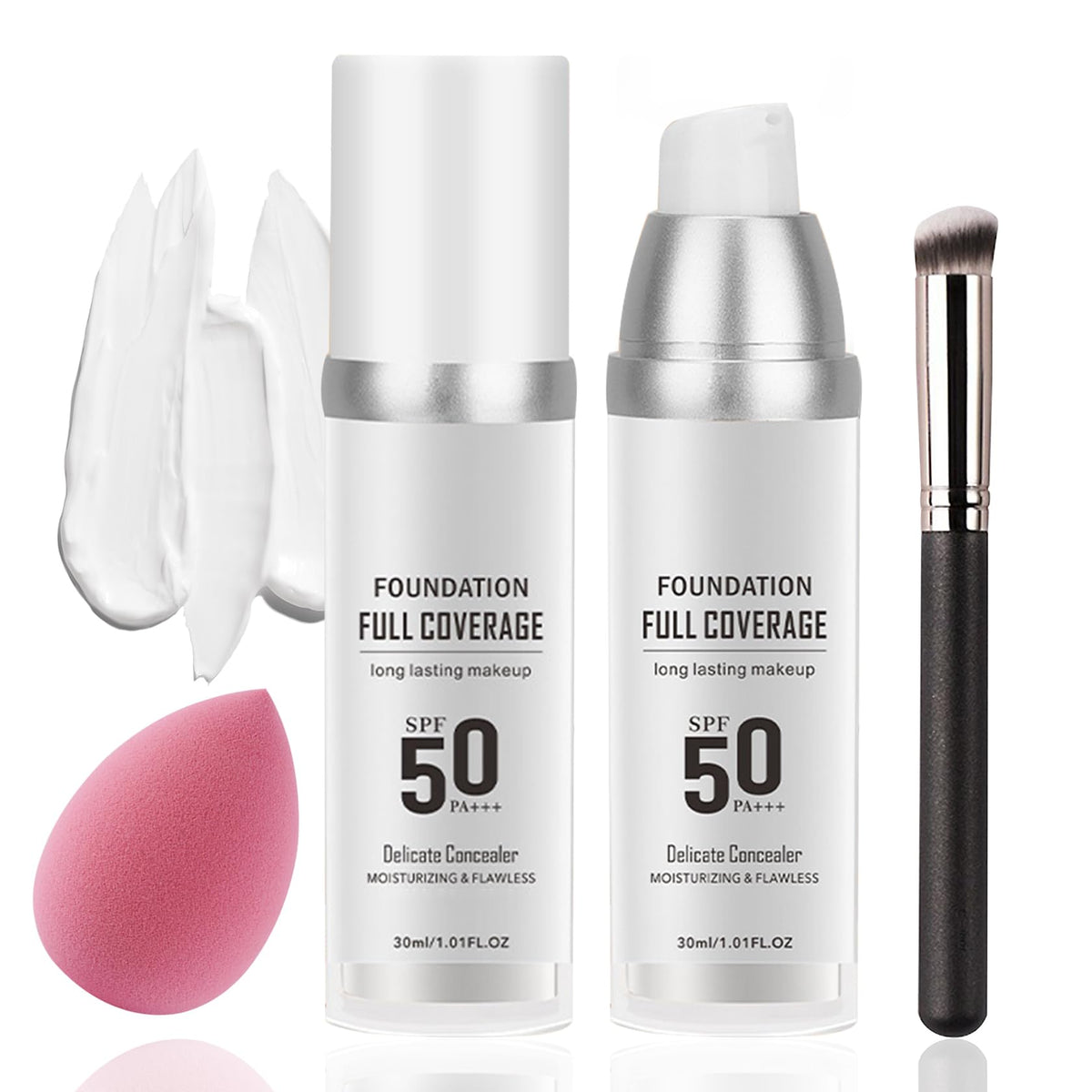 XMXueMei color-changing foundation bottle demonstrates seamless shade matching.