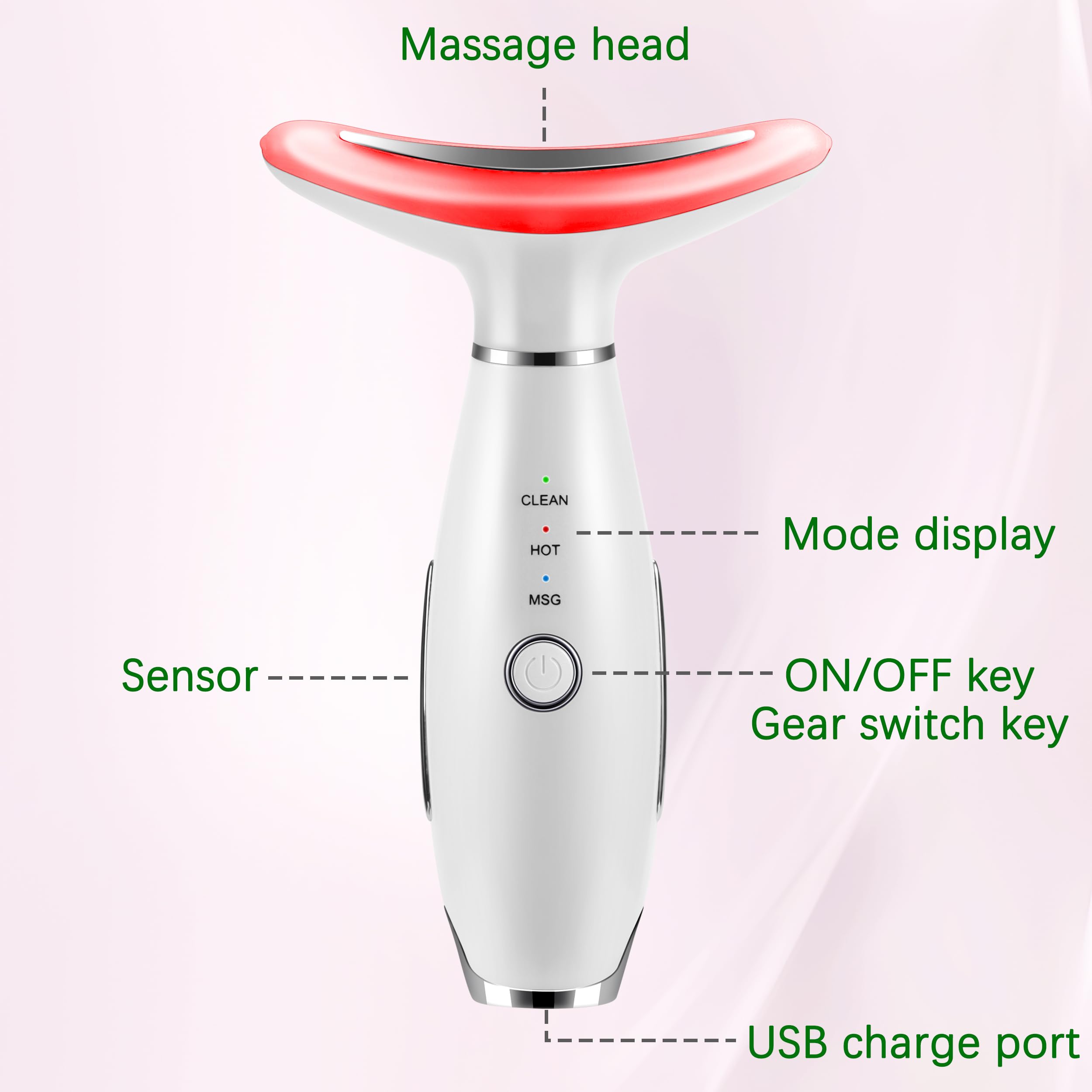 XMXW cordless rechargeable face massager for convenient skincare on the go