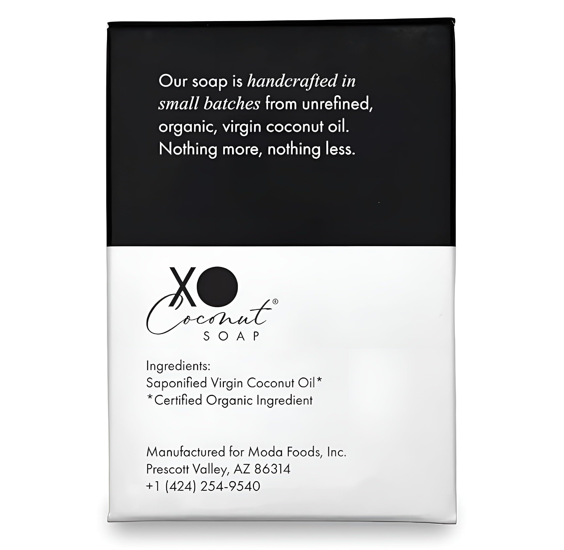 XO COCONUT soap dish ready design keeps bars dry between uses.