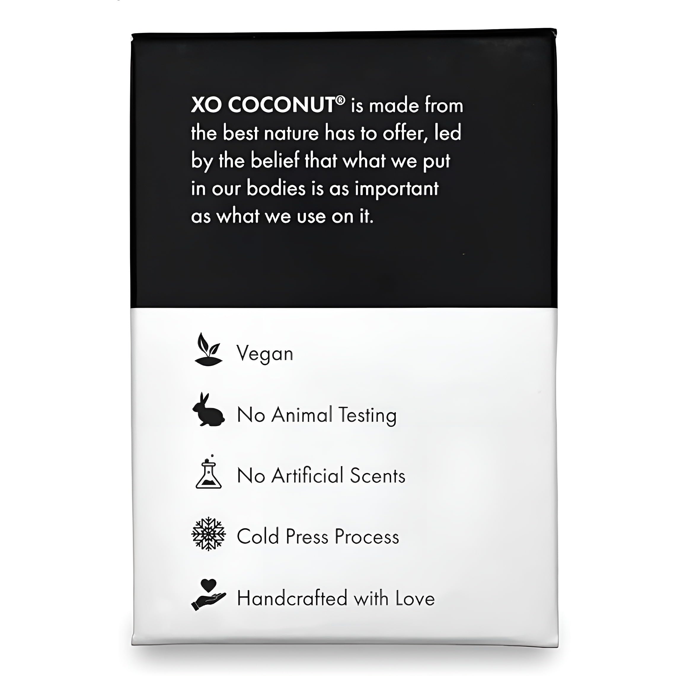 XO COCONUT two bar pack convenient, fragrance-free cleansing on the go.