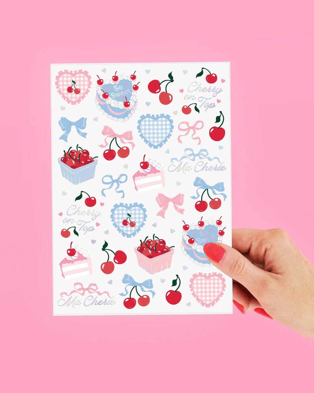 xo, Fetti cherry tattoos highlighting Cherry on Top for playful vibes
