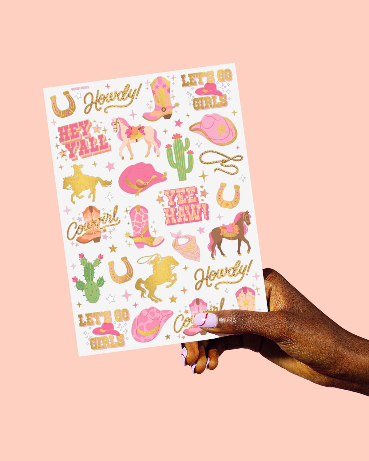 xo Fetti cowgirl tattoos boots motif ideal for party favors