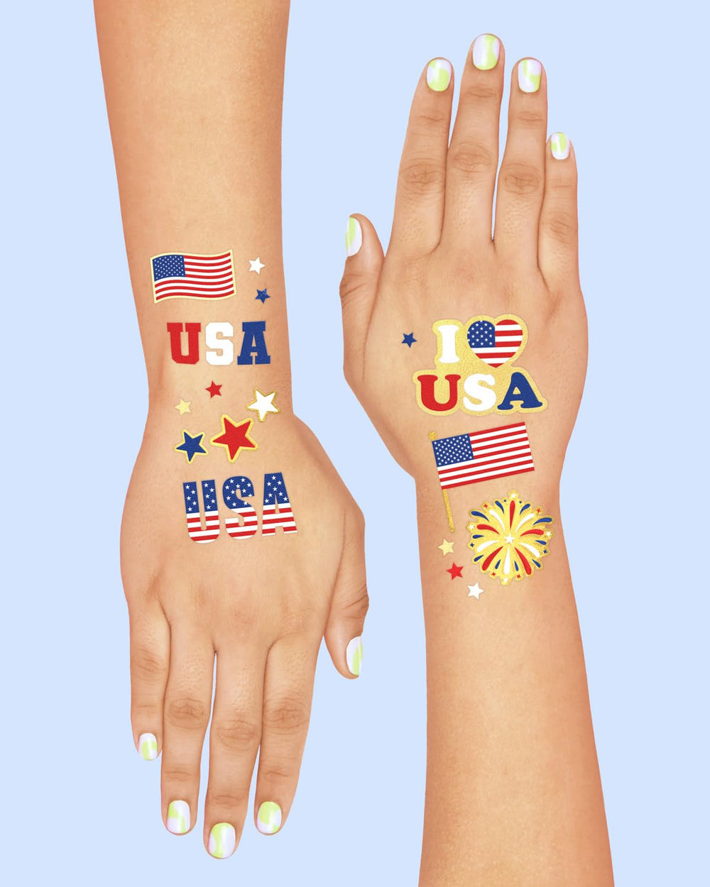 xo, Fetti size-8-25x6inches tattoo fits arms and ankles easily.