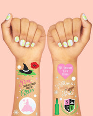 xo, Fetti green elixir tattoos bring playful color and wearable customization.