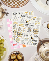 xo Fetti tattoo sheets measure 8x6 inches for easy sharing at parties.