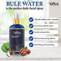 Xotics Aloe Vera formula in Blue Water Spray soothes after shaving