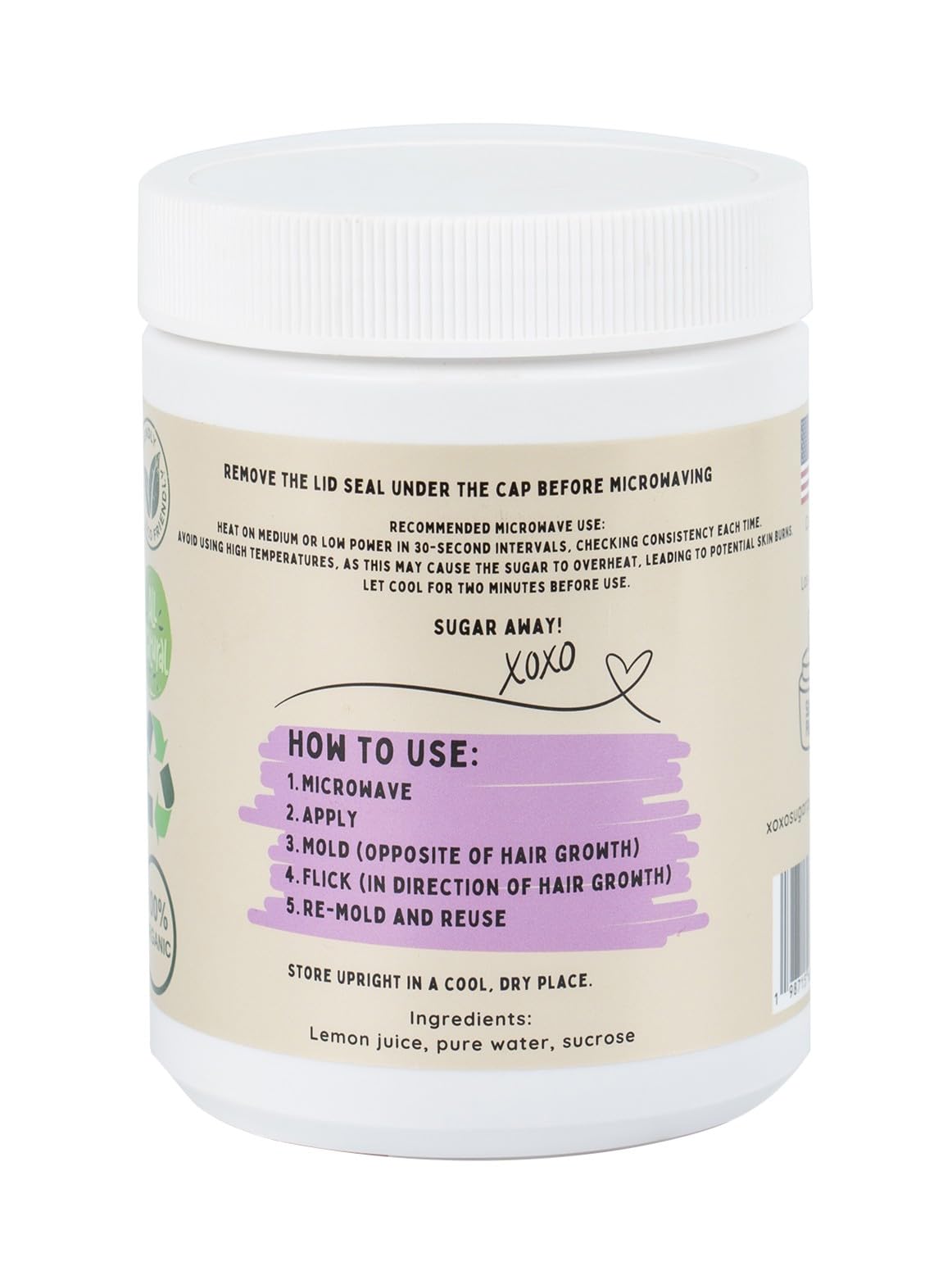 XOXO Sugaring Paste hand application demonstrating easy at-home use