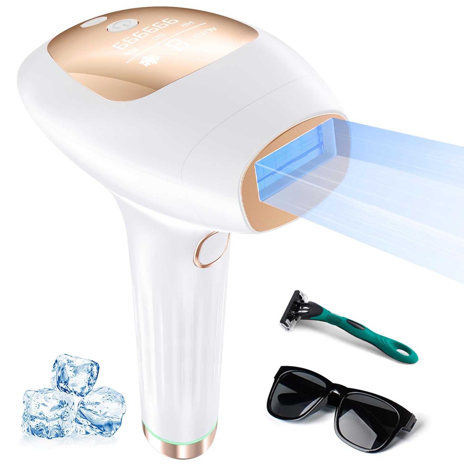 Xsoul hair removal device, compact design for easy home use.