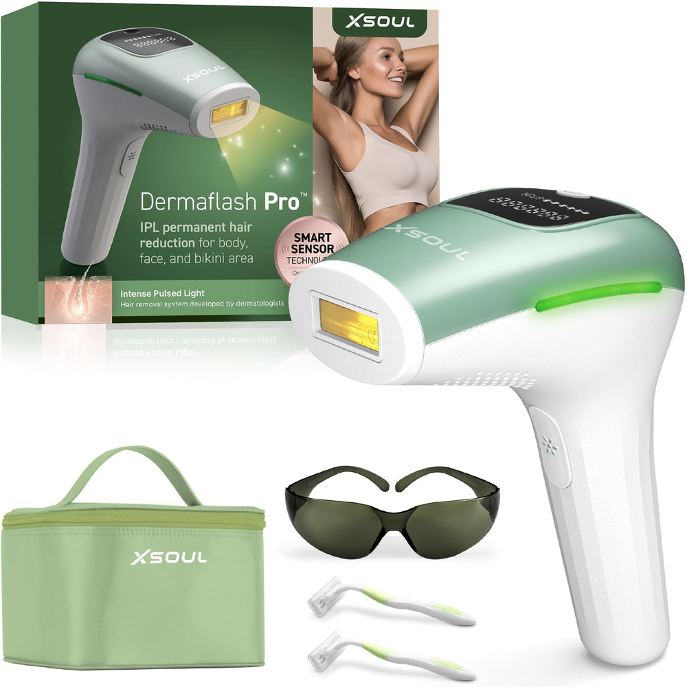 XSOUL IPL laser armpits treatment close-up for comfortable hair reduction.