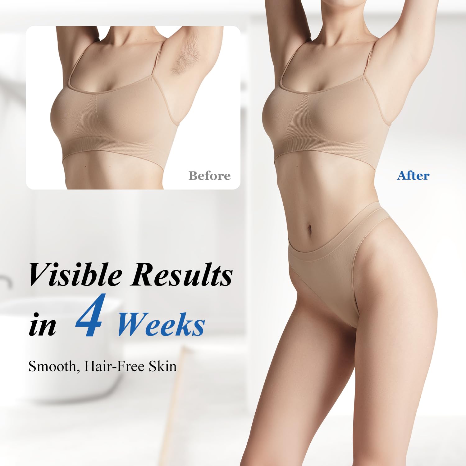 Xsoul IPL spectrum 470 to 1200 nm targets follicles for potential reduction.