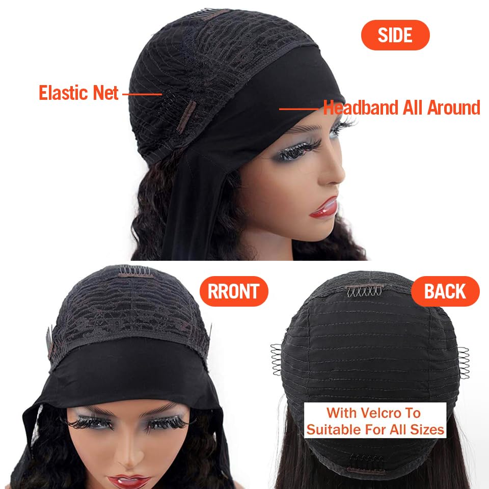 Xsy headband wig bundle includes cap and lashes for complete styling options