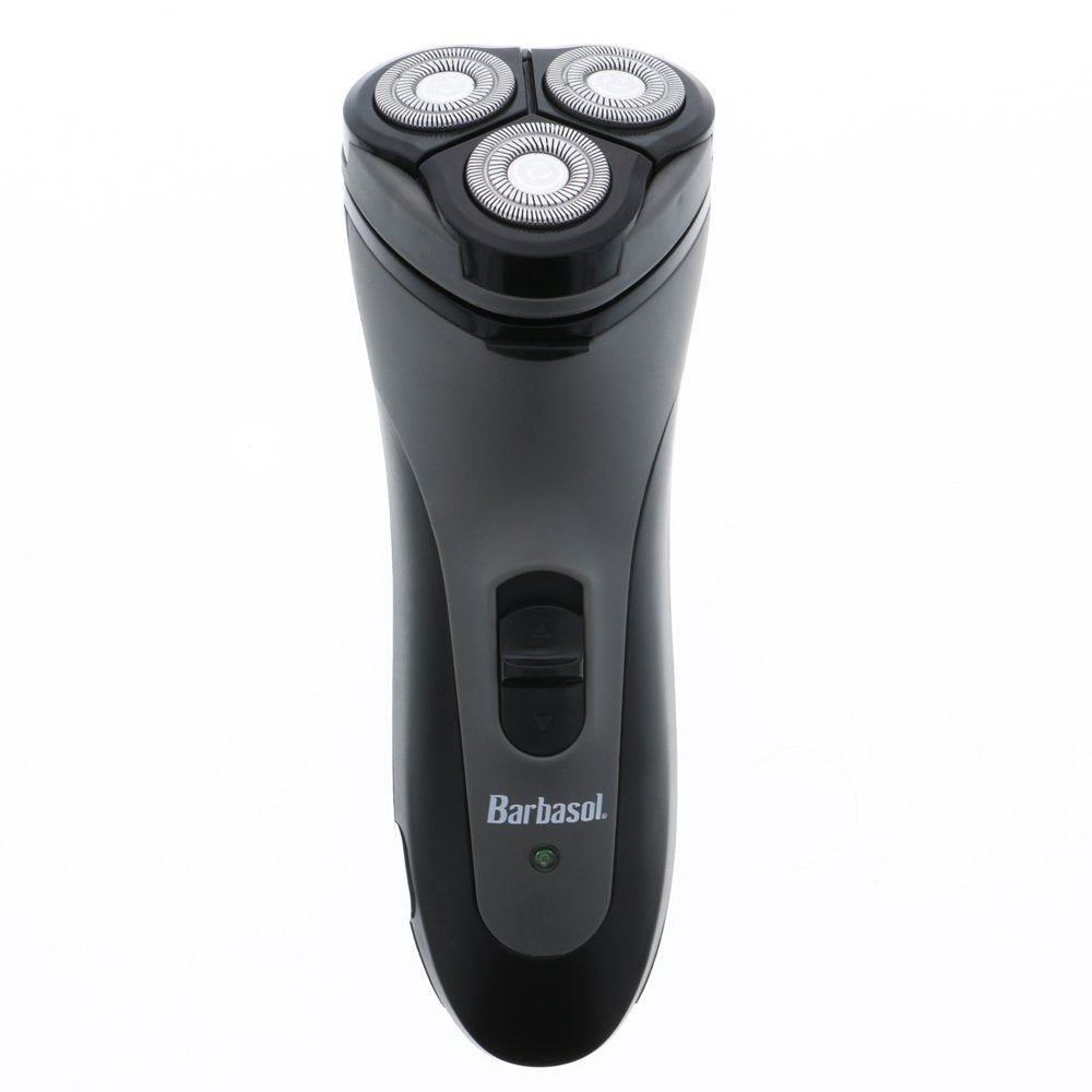 XTREME Barbasol rotary shaver stainless blades glide smoothly on skin.