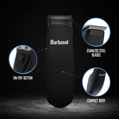 XTREME Barbasol Touch Up Trimmer includes three guide combs for versatile lengths.