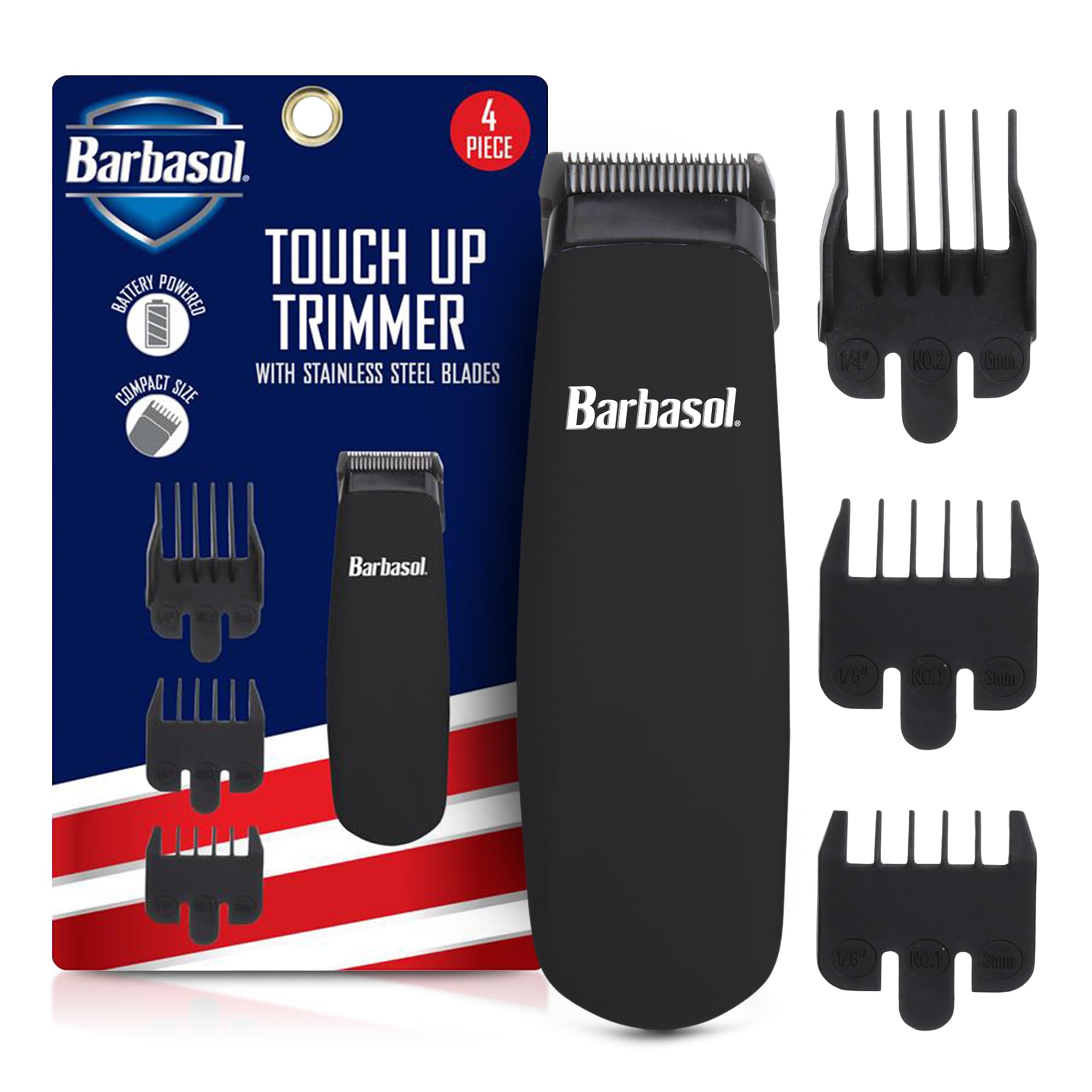 XTREME Barbasol Touch Up Trimmer compact design for on-the-go grooming.