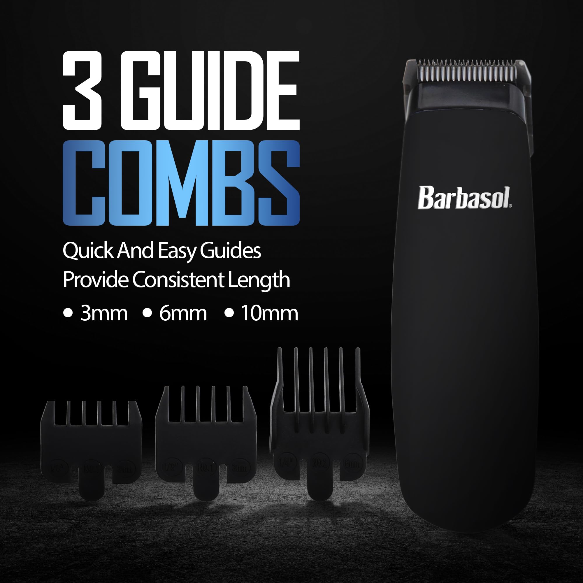 XTREME Barbasol Touch Up Trimmer wireless operation for easy grooming.