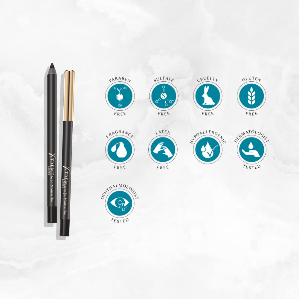 Xtreme Lashes GlideLiner Forest Green close-up showing smooth glide.