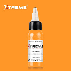 XTREME Tattoo Ink Gold Mine cap enables controlled dispensing during sessions.