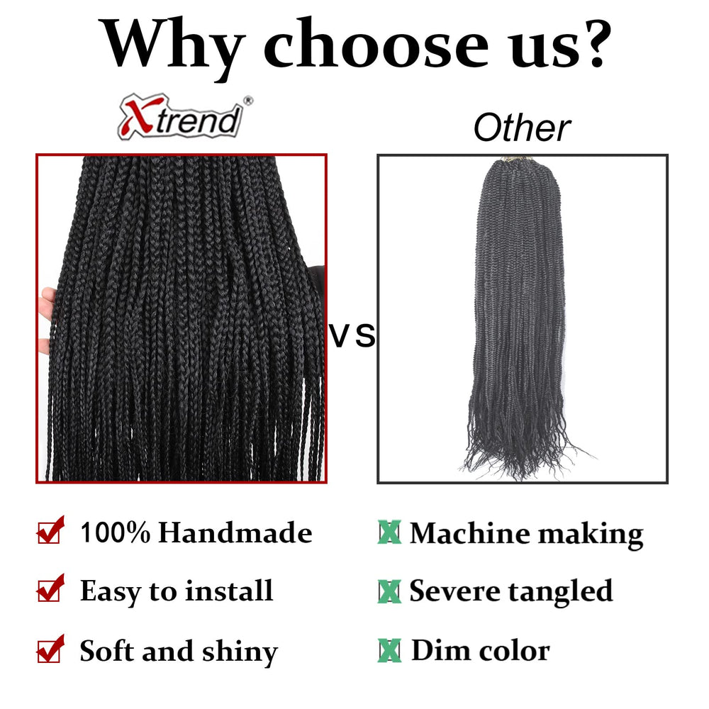 XTREND crochet needle included for quick DIY braiding