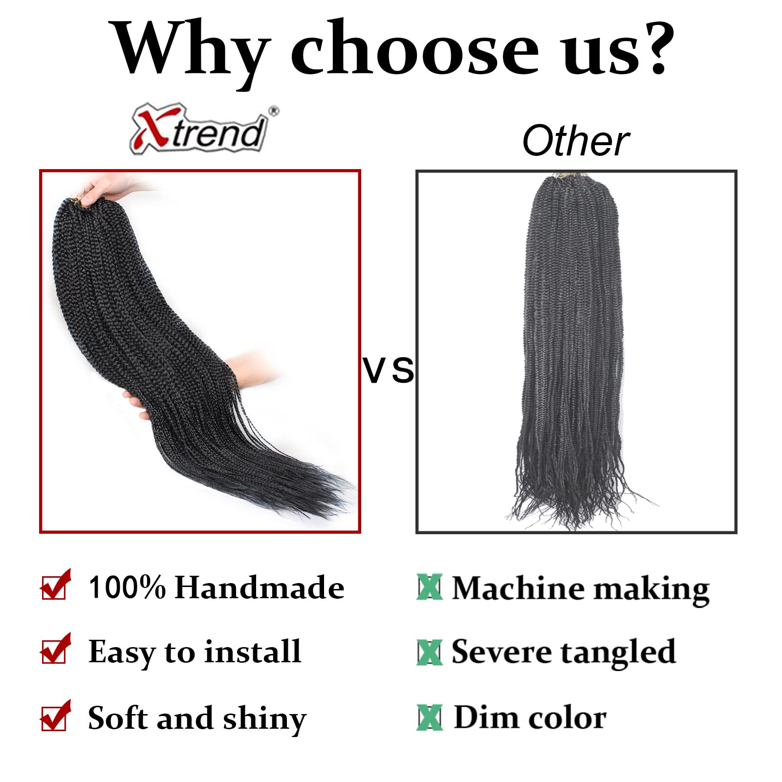 XTREND easy install pre-looped process demonstrates quick styling.