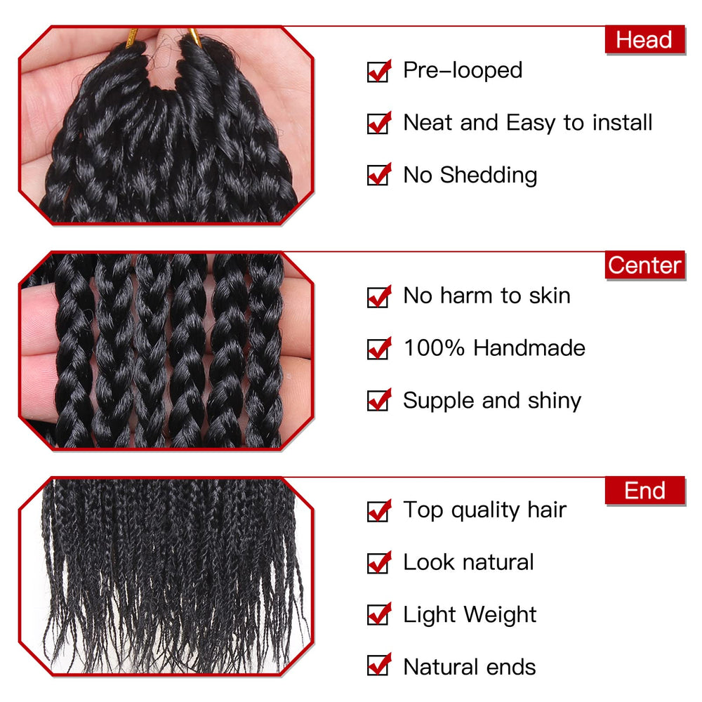XTREND pre-looped knotless design closeup highlights convenient prep.